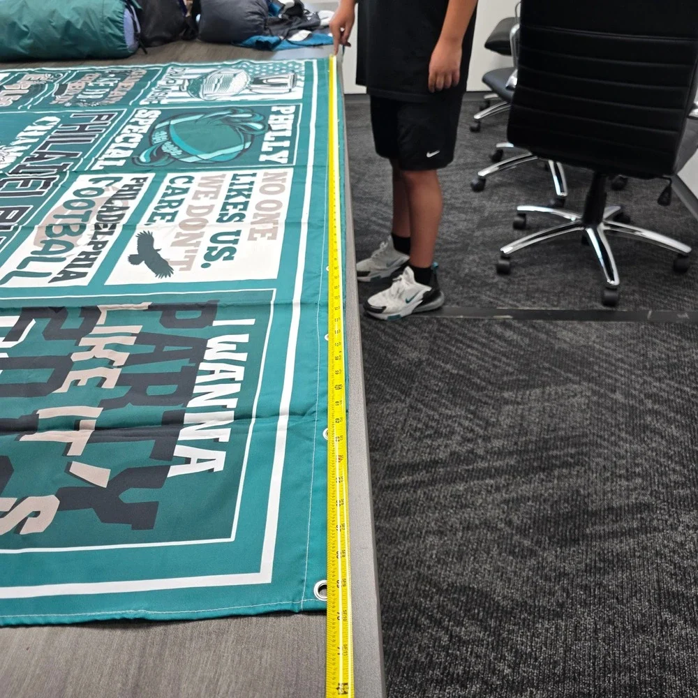Philadelphia Eagles Fan Banner Large 71x71 Wall Flag Philly Gameday Decor
